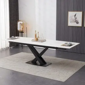 ceramic dining table extendable