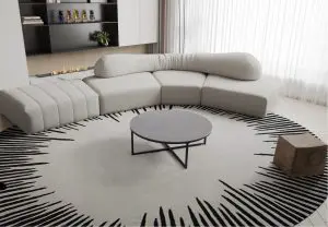 ceramic coffee table grey round