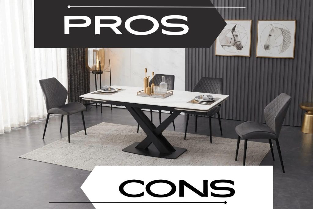 pros and cons of ceramic dining tables